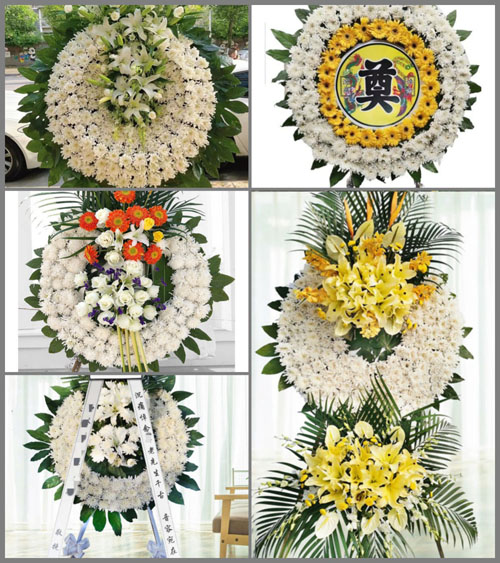 湖北襄阳市南漳县九集镇郑家畈村花圈速递